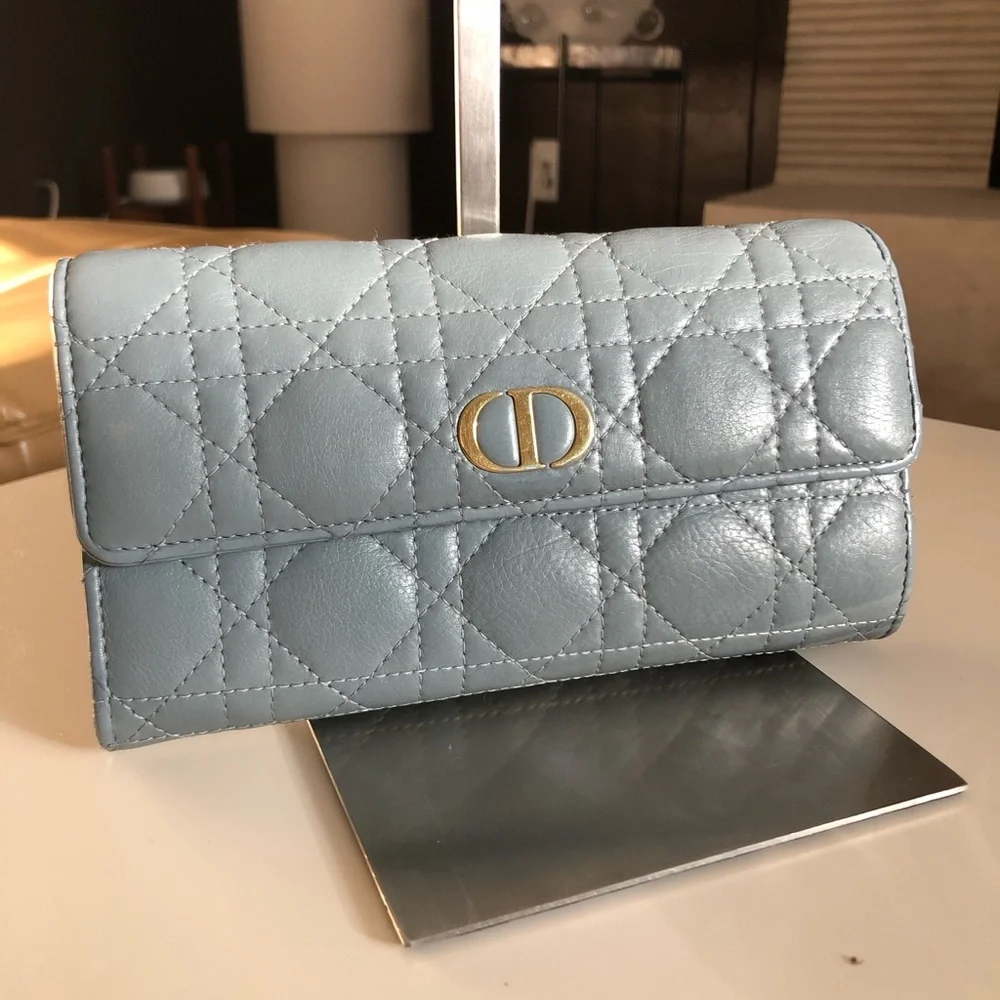 Dior Caro Orchid Long Wallet